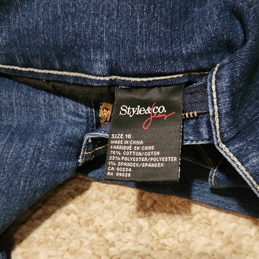 Style & Co. Dark Blue Denim Jeans